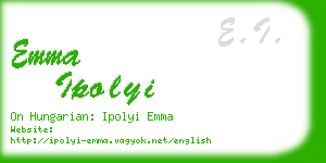 emma ipolyi business card